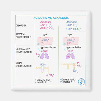 Acidose vs. alkalosis Magnet (niet flexibel)