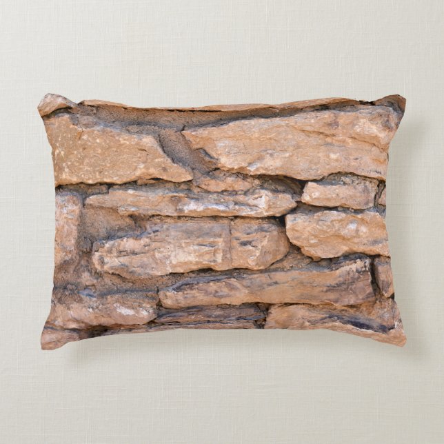 Acient brick wall. Grunge brick wall background. B Accent Kussen (Voorkant)