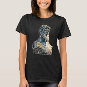 Acient Italy Roman Statue Abstract leraar 55 T-shirt