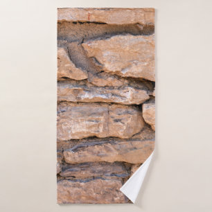 Aciënte muur. Grunge brick wall background. B Badhanddoek