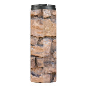 Aciënte muur. Grunge brick wall background. B Thermosbeker (Achterkant)