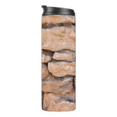 Aciënte muur. Grunge brick wall background. B Thermosbeker (Geroteerd rechts)