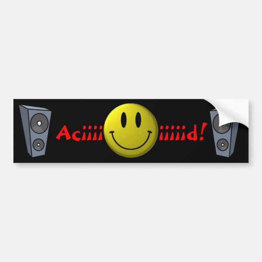 Aciiiiid! Bumpersticker (Voorkant)