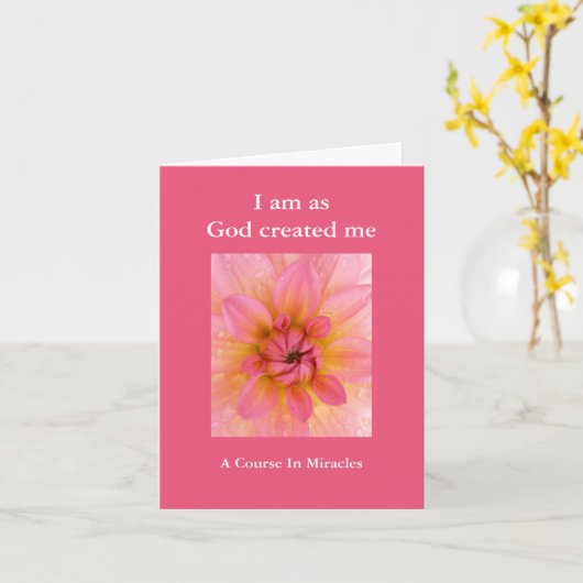 ACIM verjaardagskaart - een Cursus in Mirakelen Kaart (Gele Bloem)