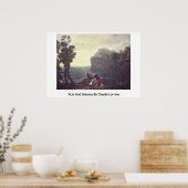 Acis en Galatea van Claude Lorrain Poster (Keuken)