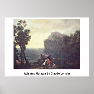 Acis en Galatea van Claude Lorrain Poster