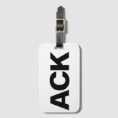 ACK BAGAGETAG BAGAGELABEL (Voorkant (verticaal))