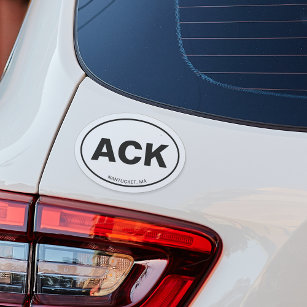 ACK Nantucket Abbrey & Name Euro Oval Automagneet