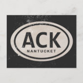 ACK Nantucket MA Beach Label Briefkaart (Voorkant)
