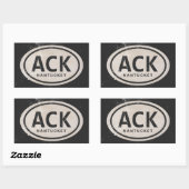  ACK Nantucket MA Beach Label Stickers (Vel)