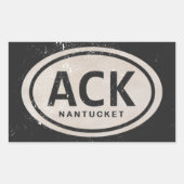  ACK Nantucket MA Beach Label Stickers (Voorkant)