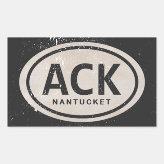 ACK Nantucket MA Beach Label Stickers (Voorkant)