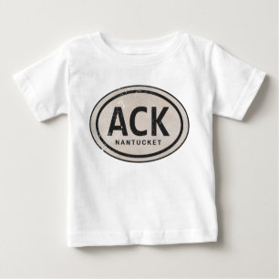 ACK Nantucket MA Beach Label T-shirt