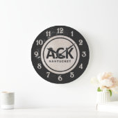ACK Nantucket Massachusetts Beach Label Grote Klok (Huis)