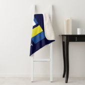 ACK Nantucket Nautical Sherpa Blanket Deken (In situ)