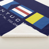 ACK Nantucket Nautical Sherpa Blanket Deken (3/4)