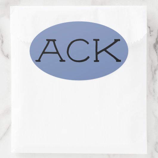 "ACK" Nantucket Sticker (Tas)
