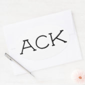 "ACK" Nantucket Sticker 2 (Envelop)