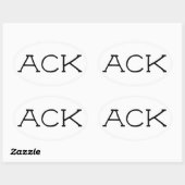 "ACK" Nantucket Sticker 2 (Vel)