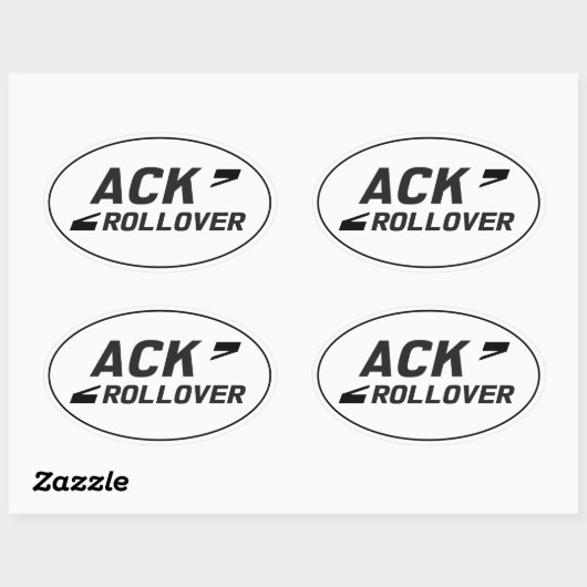 ACK ovaal Ovale Sticker (Vel)