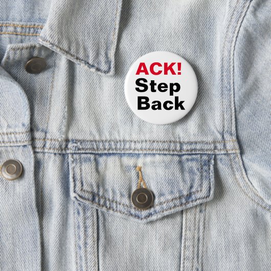 ACK! Stap terug Ronde Button 5,7 Cm (In situ)