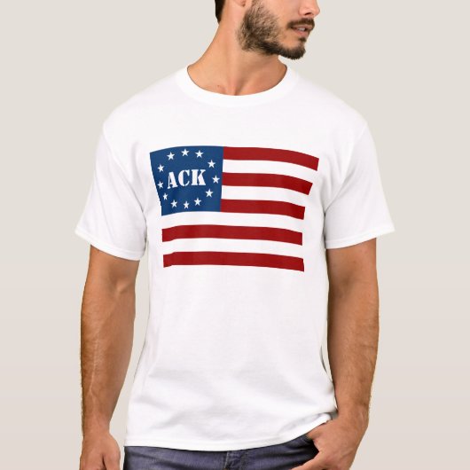 ACK-sterren en -strips T-shirt (Voorkant)