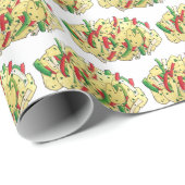 Ackee en Saltfish Kabeljauw Jamaican Caribbean Foo Cadeaupapier (Rol Hoek)