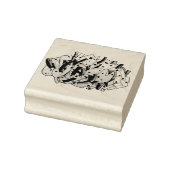 Ackee en Saltfish Kabeljauw Jamaican Caribbean Foo Rubberstempel (Stempel)