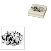 Ackee en Saltfish Kabeljauw Jamaican Caribbean Foo Rubberstempel (Gestempeld)