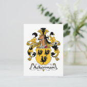 Ackerman Family Crest Briefkaart (Staand voorkant)
