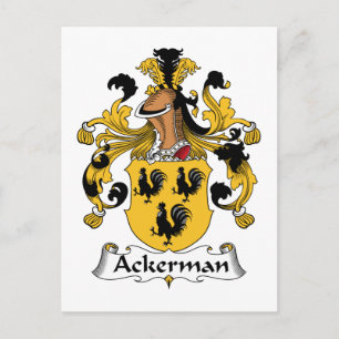Ackerman Family Crest Briefkaart