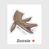 Ackie monitor-Mosasaurus sticker (Vel)