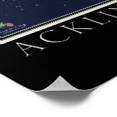 Acklins en gekweekte eilandbahama's van de ruimtek poster (Hoek)