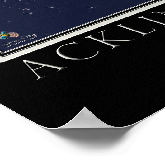 Acklins en gekweekte eilandbahama's van de ruimtek poster (Hoek)