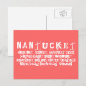 ACKnoKnowledge Nantucket Places Briefkaart (Voorkant / Achterkant)