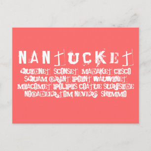 ACKnoKnowledge Nantucket Places Briefkaart