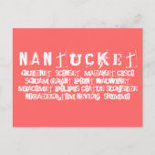ACKnoKnowledge Nantucket Places Briefkaart (Voorkant)