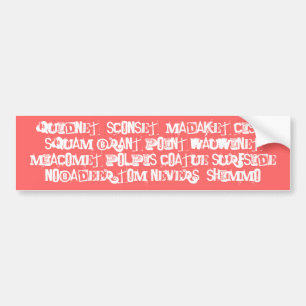 ACKnoKnowledge Nantucket Places Bumpersticker