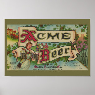 Acme Breding Company  Bier Label Print