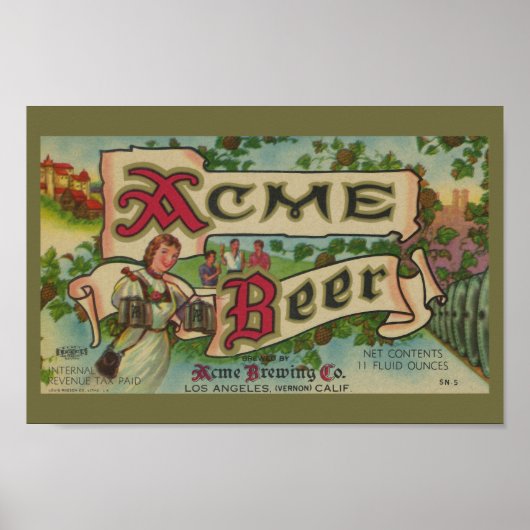 Acme Breding Company  Bier Label Print (Voorkant)