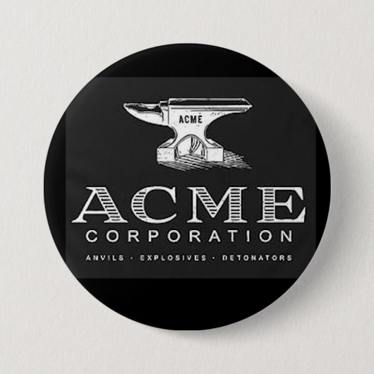 ACME Corporation Ronde Button 7,6 Cm (Voorkant)