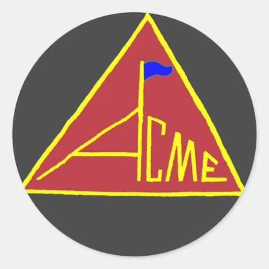 ACME_Flag-Sticker Ronde Sticker (Voorkant)
