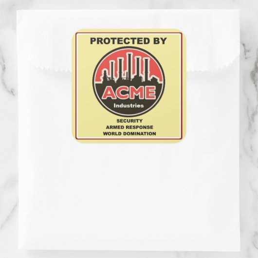 Acme Industries Security Sticker (Tas)