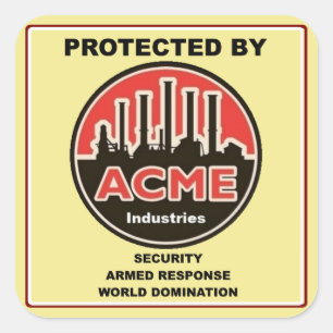 Acme Industries Security Sticker