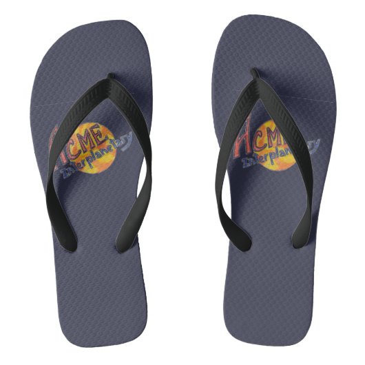 ACME Interplanetaire Teenslippers (marine) (Voetbed)