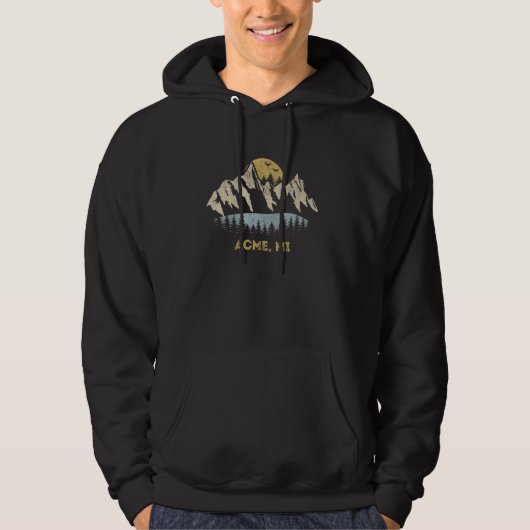 Acme Michigan Mountain Sunset Sunrise MI Hoodie (Voorkant)