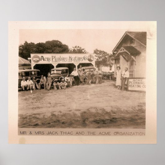 Acme Plumbing & Heating, Kilgore, TX 1931 / 32 Poster (Voorkant)