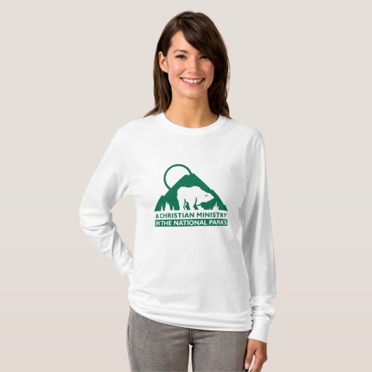 ACMNP-Logo, dames- en vrouwtjesbrood T-shirt (Voorkant volledig)