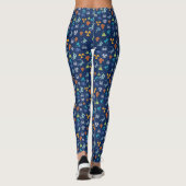 ACMT Colorful Poison Pattern Dark Blue Leggings (Achterkant)