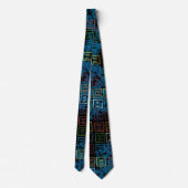 ACMT gifpalet Stropdas blauw (Achterkant)